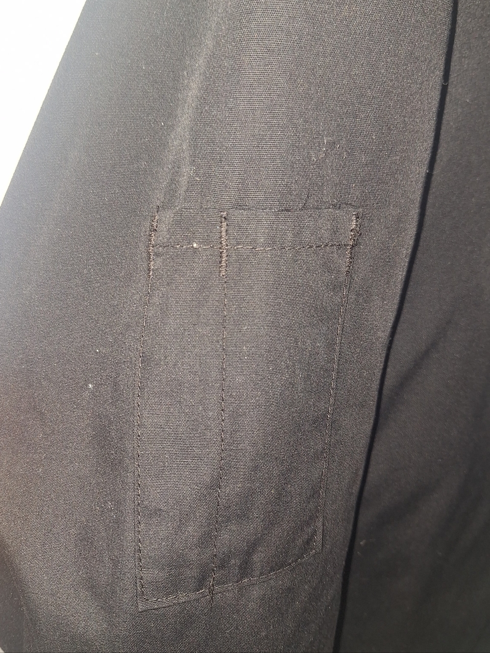 Cintas Utility Work Jacket Coat Sz Large Black & Tan Quilted Lined - Picture 9 of 9